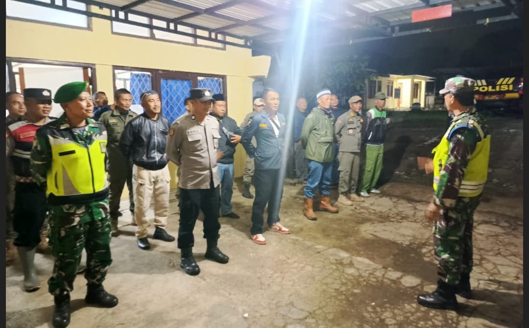 Patroli Malam Takbiran, Wujud Sinergi Forkopimcam Rancakalong Jaga Kondusivitas Wilayah