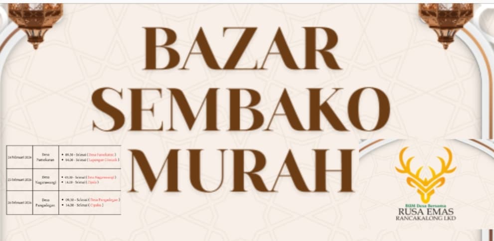 BUMDesma Rusa Emas Gelar Bazar Murah Ramadan, Hadir di Sejumlah Desa di Rancakalong
