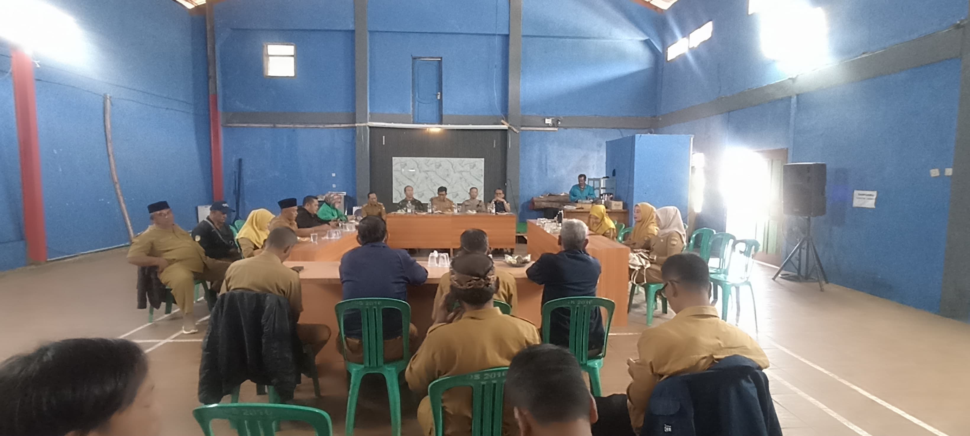 Minggon Kecamatan di Desa Pangadegan, Forkopimcam Matangkan Persiapan HUT RI ke-81 