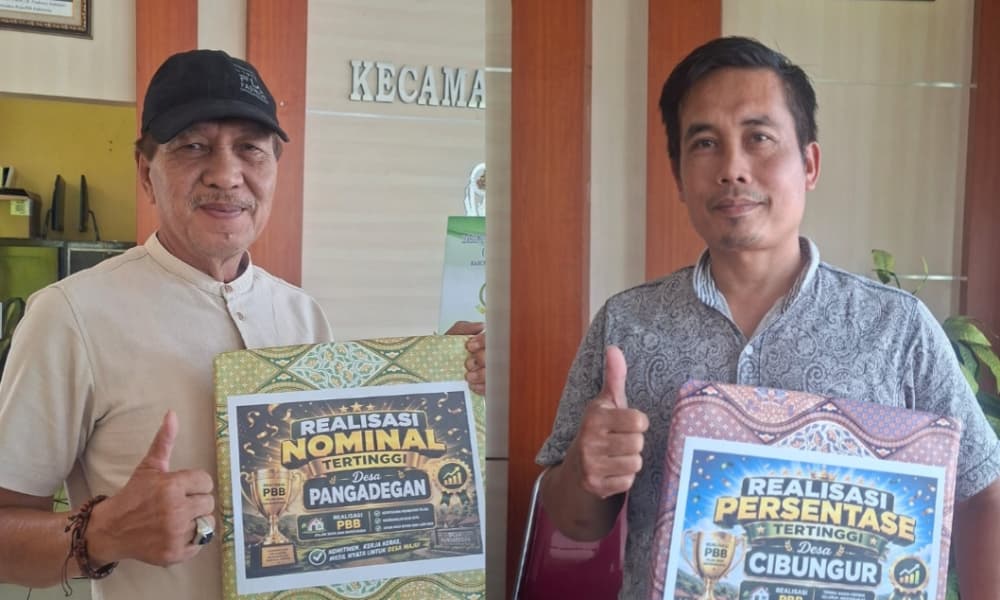 Kecamatan Rancakalong Berikan Apresiasi kepada Desa Berprestasi dalam Realisasi PBB, Pangadegan dan Cibungur Raih Nominal Tertinggi 